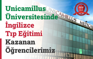 Roma Saint Unicamillus Üniversitesinde İngilizce Tıp Eğitimi Kazanan Öğrencilerimiz