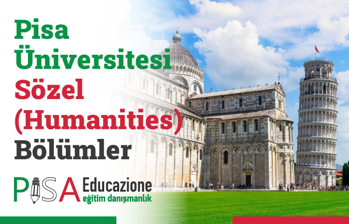 Pisa Ünviersitesi Sözel (Humanities) Bölümler
